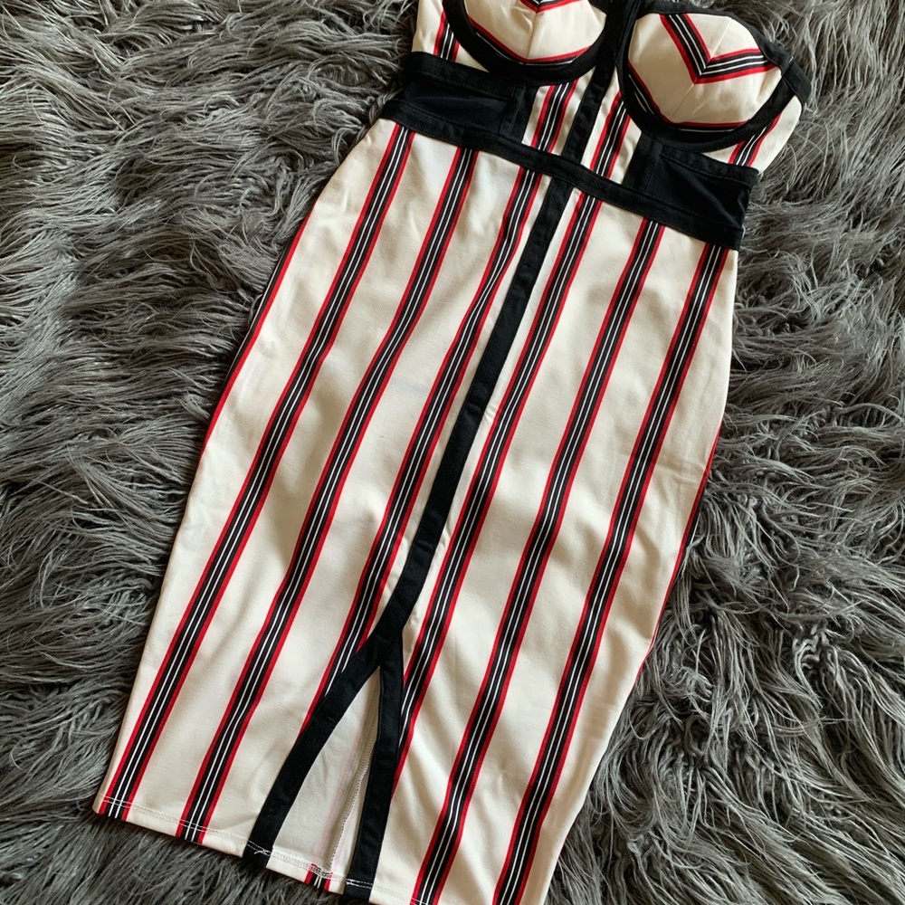 Pin stripped dress
